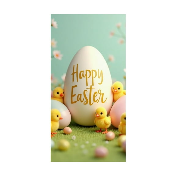 Let Spring At Home With Unique Easter Egg Printed Door Curtain For Festive Fashion And Living Space Charm