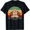 thumbnail image 1 of Let That Shit Go Vintage Yoga Girl Funny Yoga Mediation Tees T-Shirt, 1 of 5