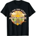 thumbnail image 1 of Let The 2nd Grade Adventure Begin Teacher Back to School T-Shirt Black 2X-Large, 1 of 4