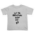 thumbnail image 1 of Let The Adventure Begin 202? Funny Toddler T Shirts for Boys Girls (Gray, Youth S), 1 of 5