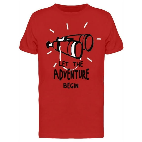Let The Adventure Begin Graphic T-Shirt Men -Image by Shutterstock, Male Small