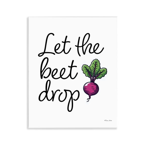 Stupell Industries Let The Beet Drop Wall Plaque Art, design by Susan Ball