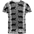 thumbnail image 1 of Let The Cat In Out All Over Adult T-Shirt - Medium, 1 of 2