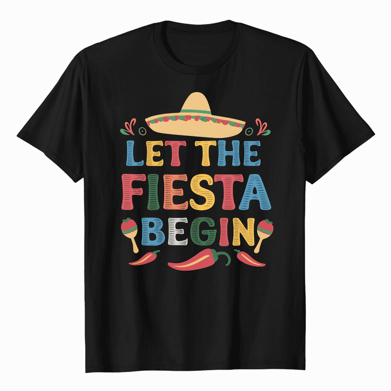 Fiesta Mexican Party Tee Funny Cinco De Mayo Shirt