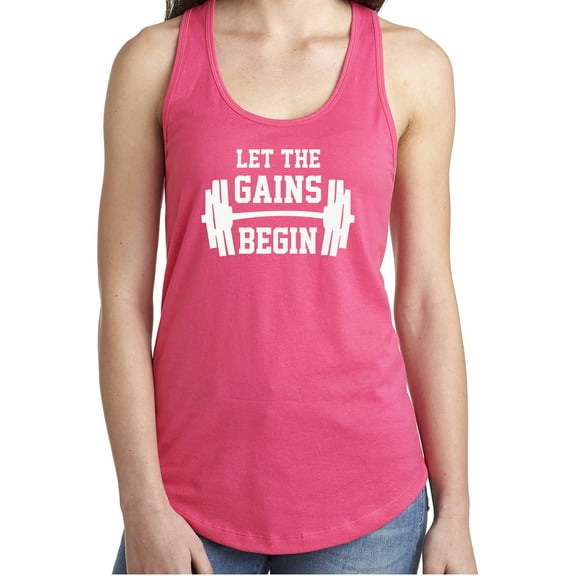 Let The Gains Begin Racerback Tank