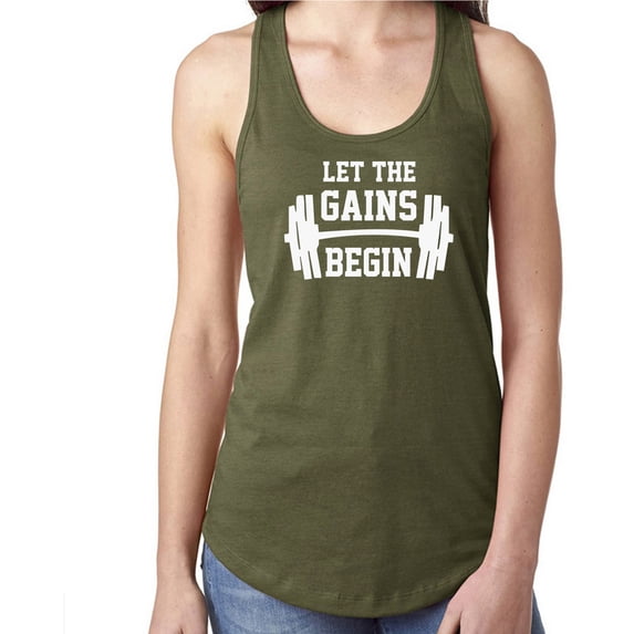 Let The Gains Begin Racerback Tank