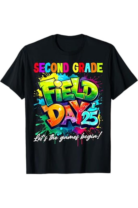 Let The Games Begin 2Nd Second Grade Field Day Teacher Kid T-Shirt