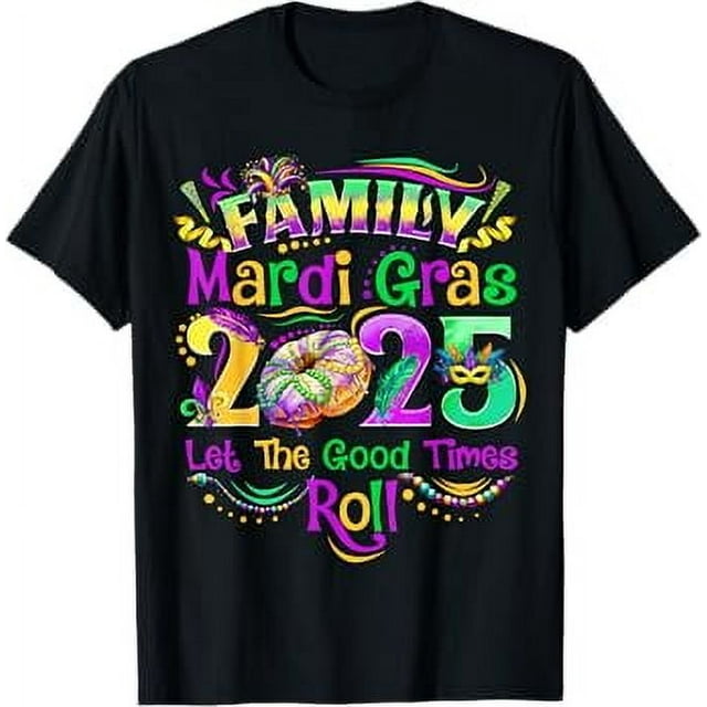 T-shirt Homme Mardi Gras American Flag - Taille S à 3XL, 100% Coton, Motif Fête Carnival, Neuf Avec étiquettes