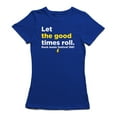 thumbnail image 1 of "Let The Good Times Roll. Rock Music Festival 1981" Women Royal Blue T-Shirt, Female x-Large, 1 of 4