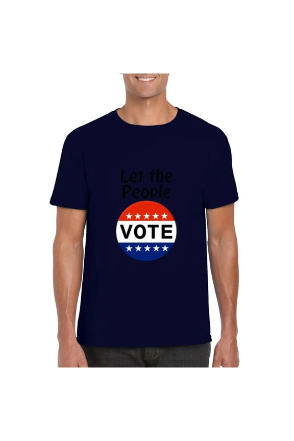 Let The People VOTE Political Election Democracy Civic T-Shirt, for men & women, up to size 5XL