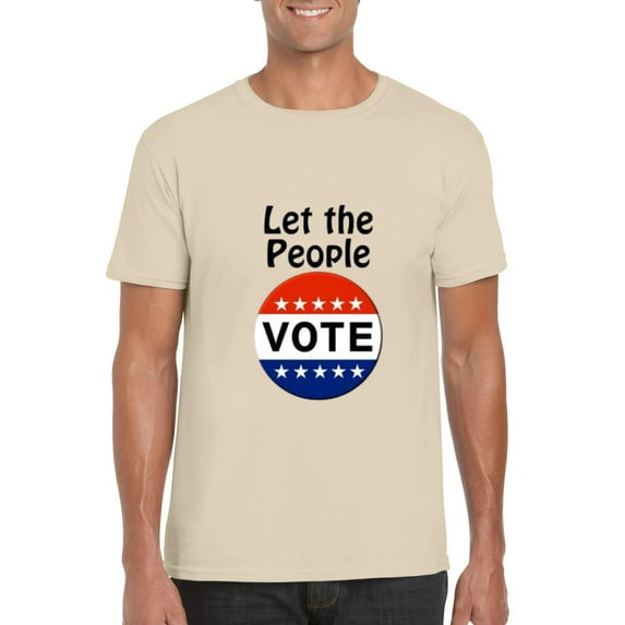Let The People VOTE Political Election Democracy Civic T-Shirt, for men & women, up to size 5XL
