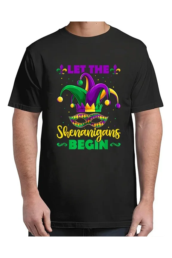 Let The Shenanigans Begin Mardi Gras For Adult S-4XL T-Shirt