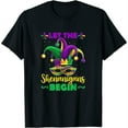 thumbnail image 1 of Let The Shenanigans Begin Mardi Gras Kids Men Women T-Shirt Black 2X-Large, 1 of 5