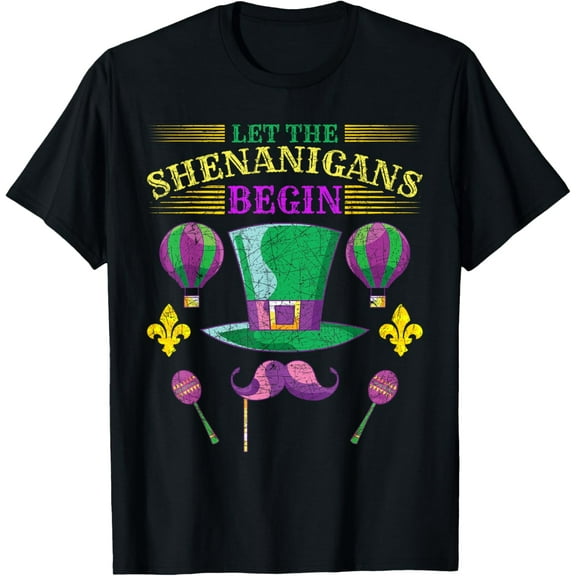 Let The Shenanigans Begin Masquerade Carnival Mardi Gras T-Shirt TShirt