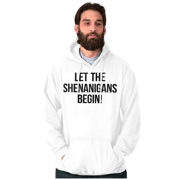Let The Shenanigans Begin St Patricks Unisex Plus Fleece Graphic Hoodie Brisco Brands 3X
