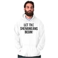 thumbnail image 1 of Let The Shenanigans Begin St Patricks Unisex Plus Fleece Graphic Hoodie Brisco Brands 5X, 1 of 3
