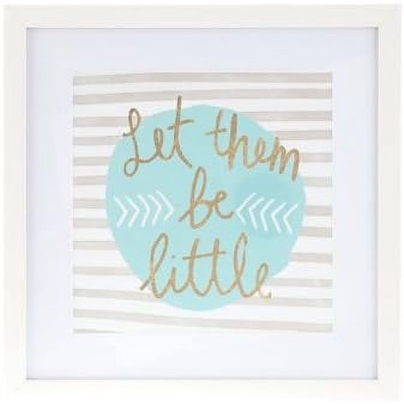 Let Them Be Little Framed Wall Decor Art Decoration Home Girls Room Nursery