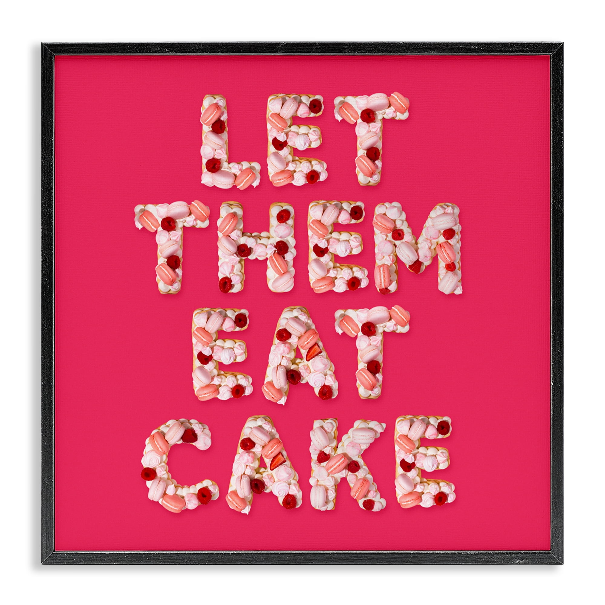 Let Them Eat Cake Black Framed Giclee Art, design by LISH Creative