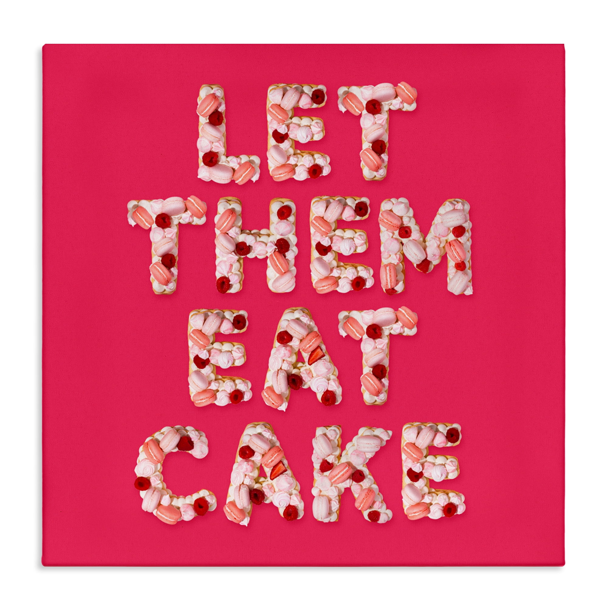 Let Them Eat Cake Canvas Wall Art, design by LISH Creative