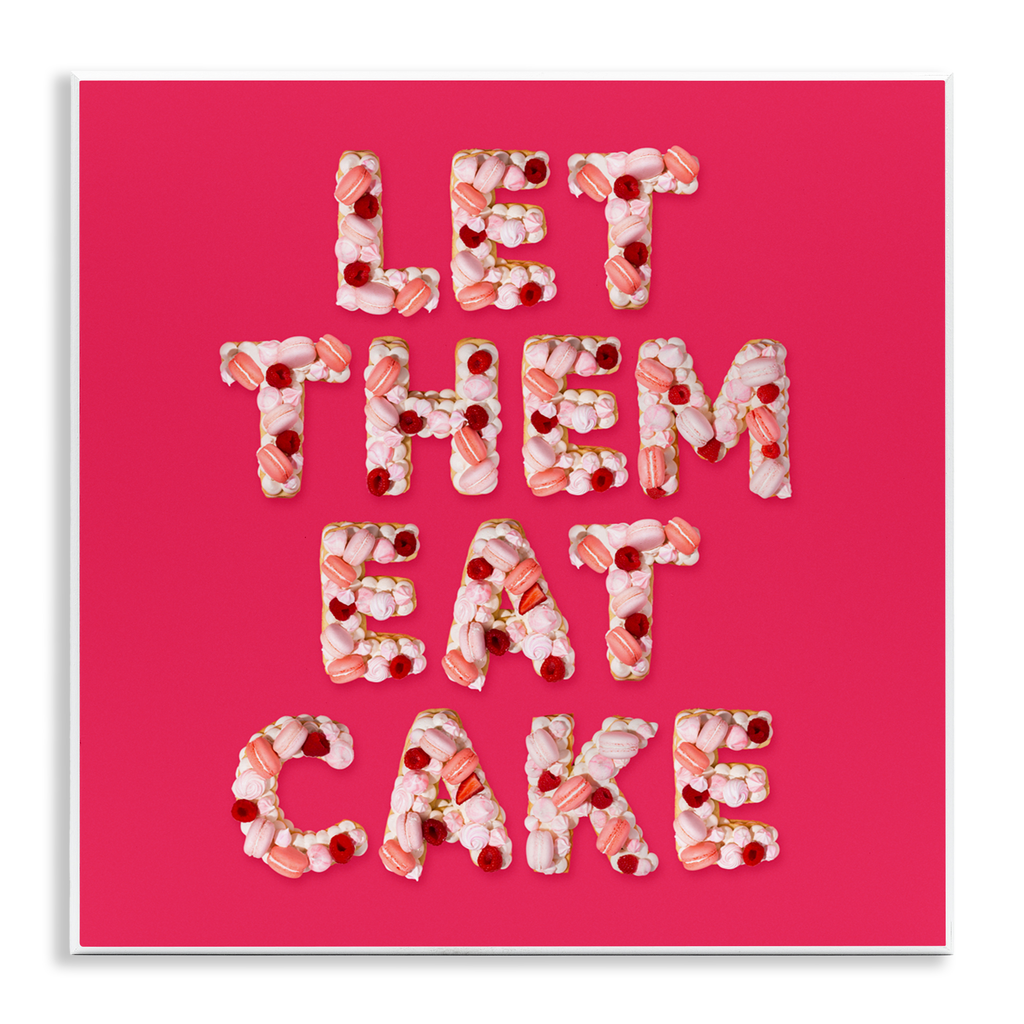 Let Them Eat Cake Wall Plaque Art, design by LISH Creative
