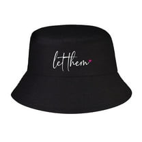 Let Them Print Summer Bucket Hat for Women Men,Made In USA,Sun Hat For Golf Travel Beach Fishing Hat