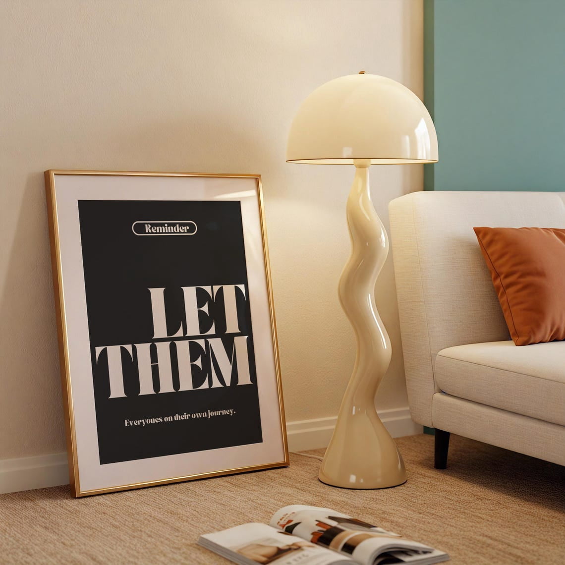 Let Them Trendy Quote Art Poster Minimalist Art Empowerment Poster ...