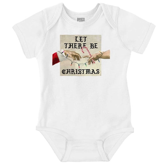 Let There Be Christmas Modern Art Baby Romper Boys or Girls Brisco Brands 18M