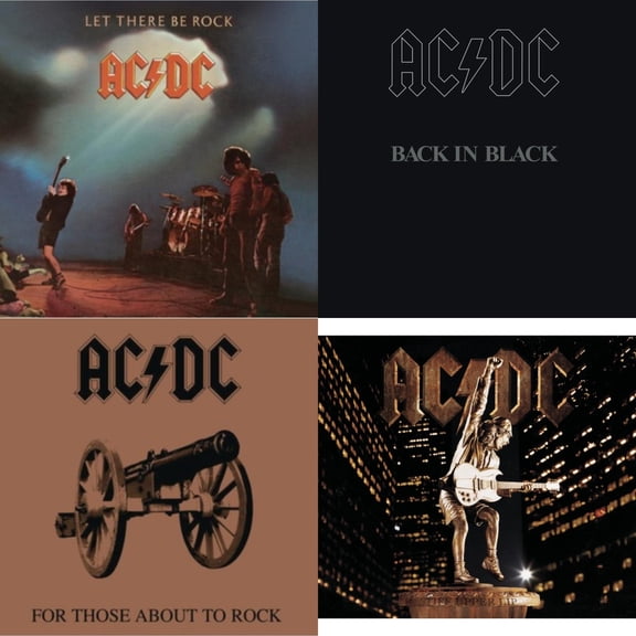 Let There Be Rock & Back In Black & For Those About To Rock & Stiff Upper Lip [CD Bundle]