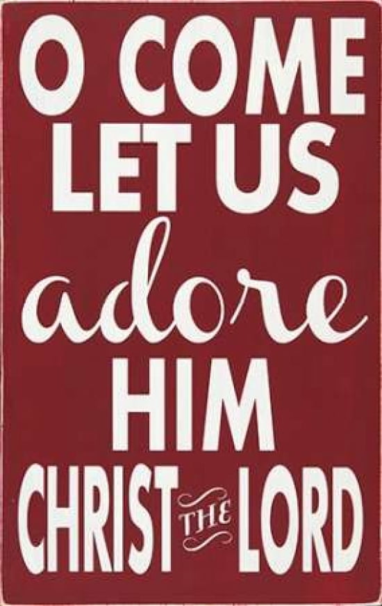 Let Us Adore Him Canvas Art - Erin Deranja (24 x 36)