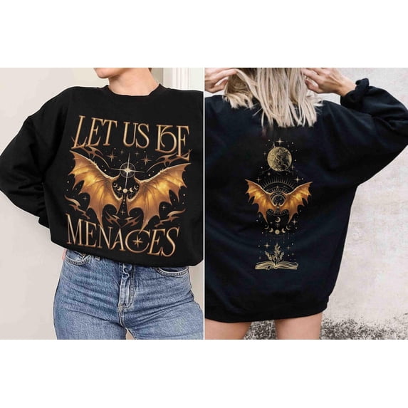 Let Us Be Menaces Shirt, Onyx Storm Fourth Wing Merch For Fans, Xaden Riorson Sweatshirt, Dragon Rider Quest Squad