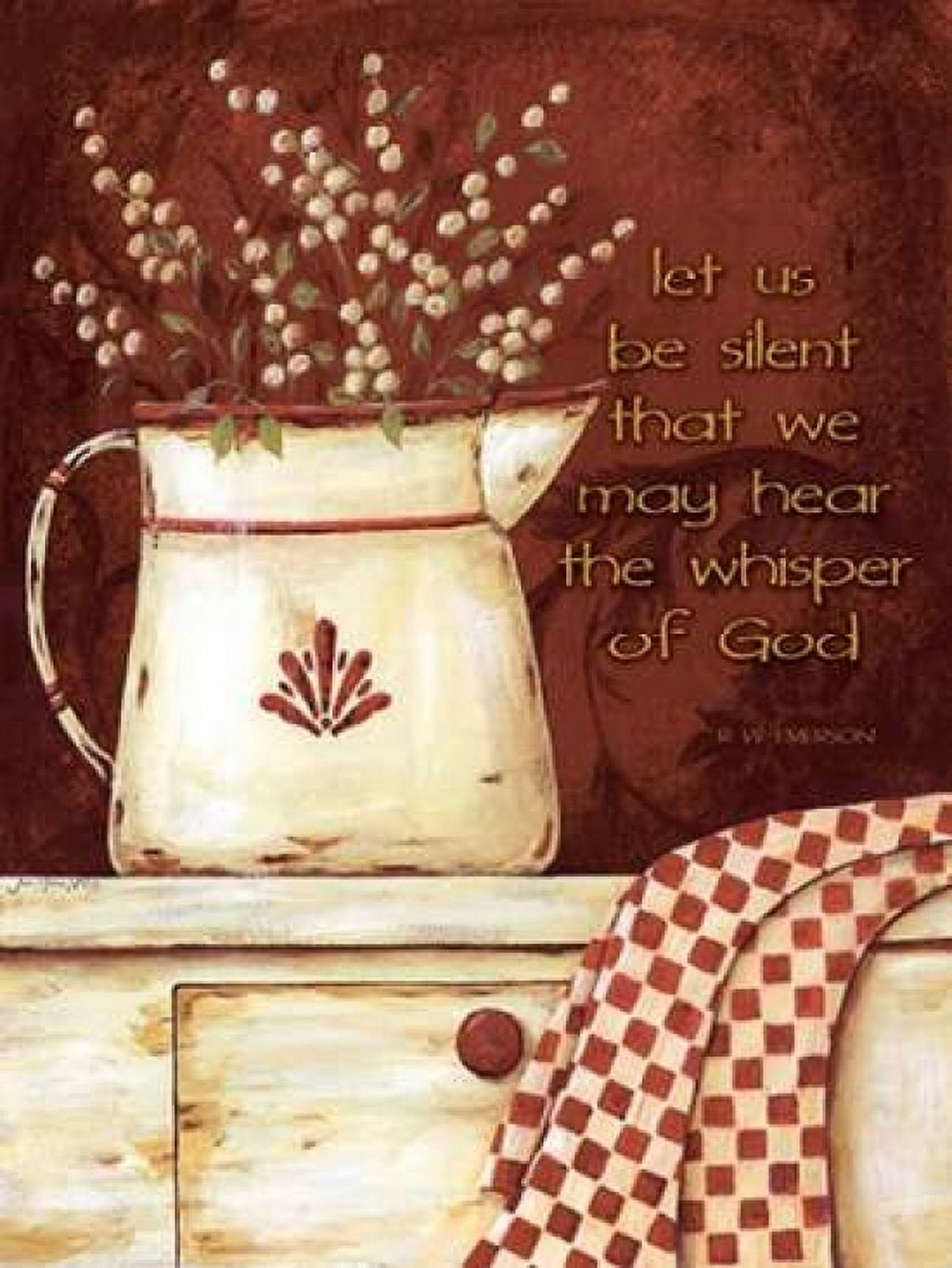 Let Us Be Silent Canvas Art - Jo Moulton (18 x 24)