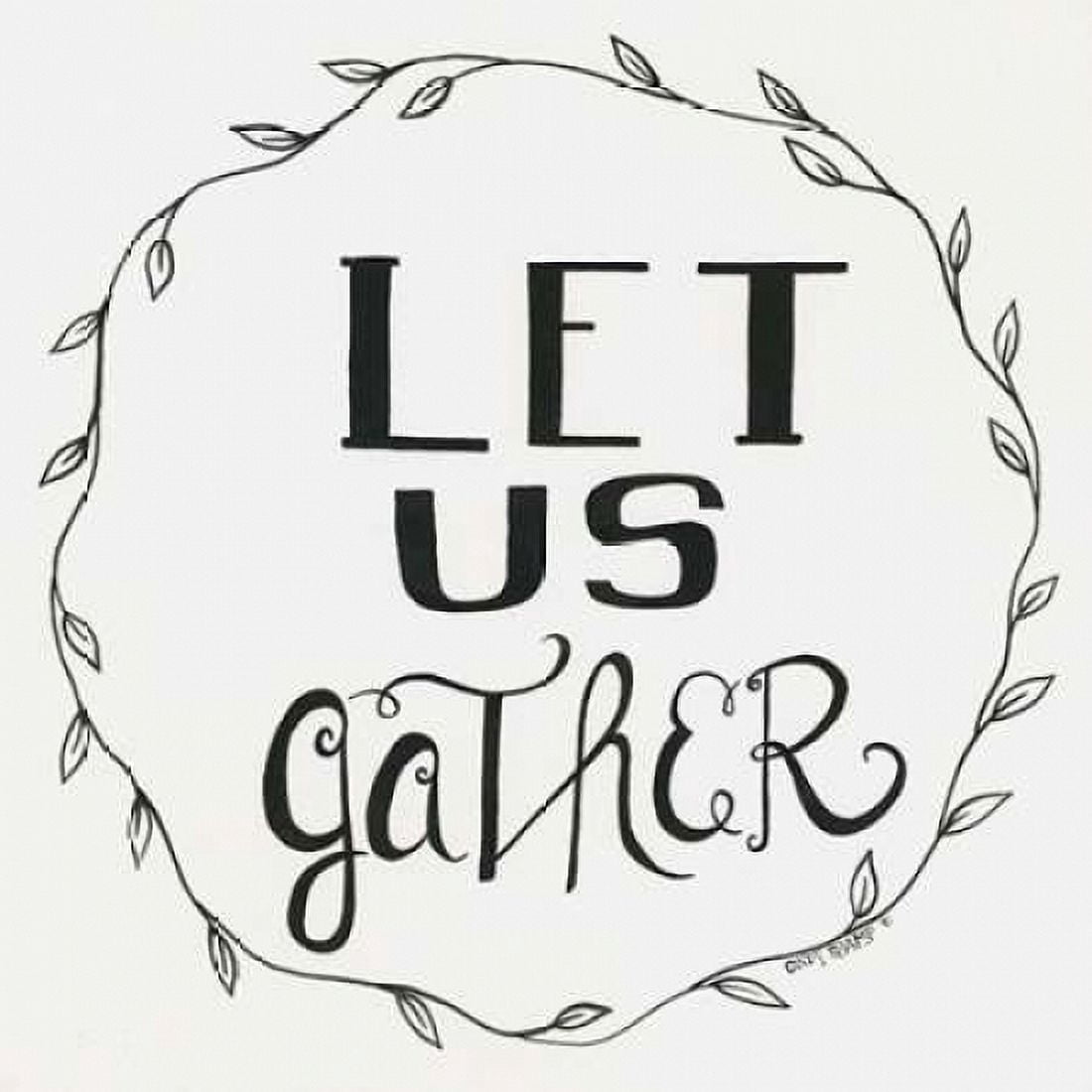 Let Us Gather Wreath Canvas Art - Cindy Shamp (24 x 24)