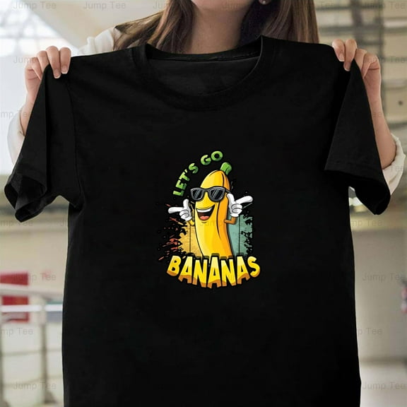 Let Us Go Banana Savannah Funny Retro Vintage Meme Music Parody Unisex T-Shirt, up to size 5XL