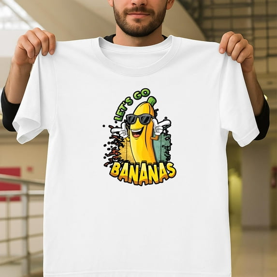 Let Us Go Banana Savannah Funny Retro Vintage Meme Unisex T-Shirt, Music Parody V41023, Up to Size 5XL