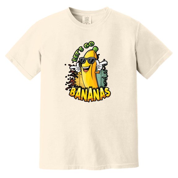 Let Us Go Banana Savannah Funny Retro Vintage Style Comfort Color T-Shirt