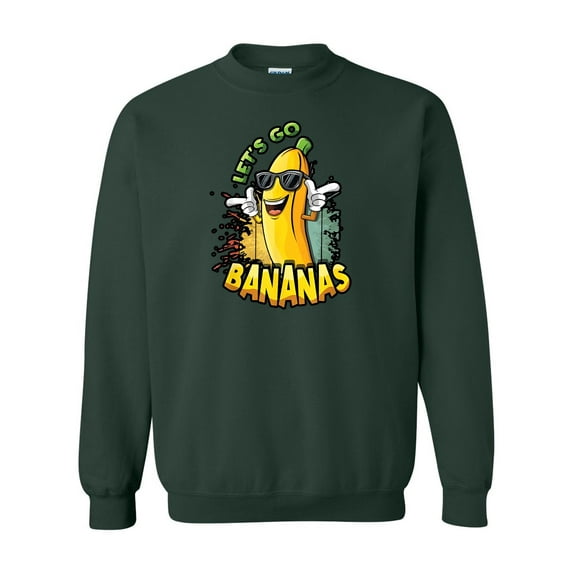Let Us Go Banana Savannah Funny Retro Vintage Style Sweatshirt