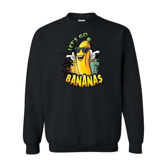 Let Us Go Banana Savannah Funny Retro Vintage Style Sweatshirt