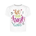 thumbnail image 1 of Let Your Heart Always Sing Tee Girl's -Image by Shutterstock Girl's T-shirt, 1 of 2