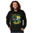 thumbnail image 1 of Let Your Hustle Do The Talkin Cartoon Men Big & Tall Graphic Hoodie Brisco Brands 4X, 1 of 5