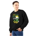 thumbnail image 1 of Let Your Hustle Do The Talkin Cartoon Men's Crewneck Sweatshirt Brisco Brands S, 1 of 6
