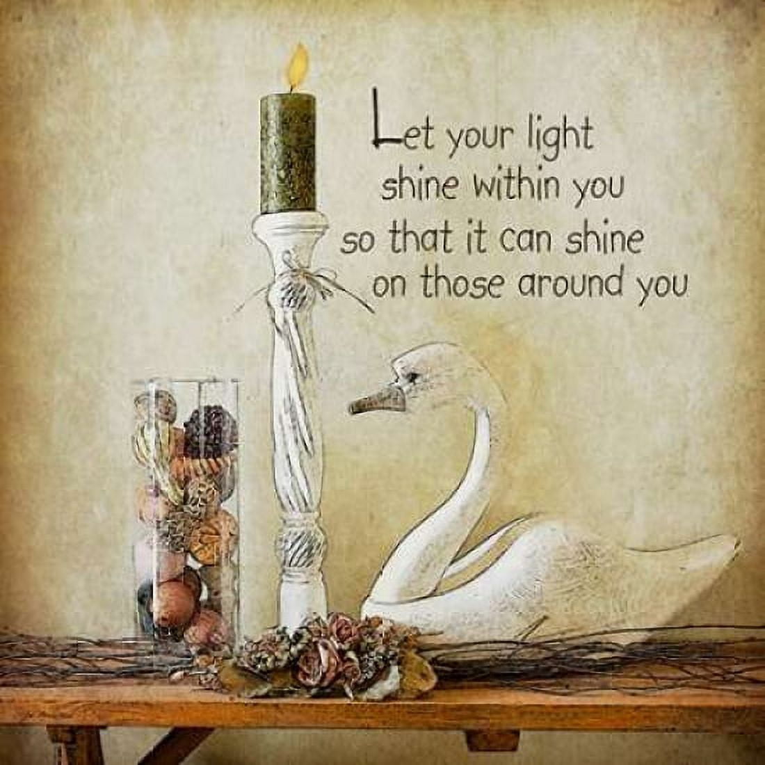 Let Your Light Shine Canvas Art - Jo Moulton (24 x 24)