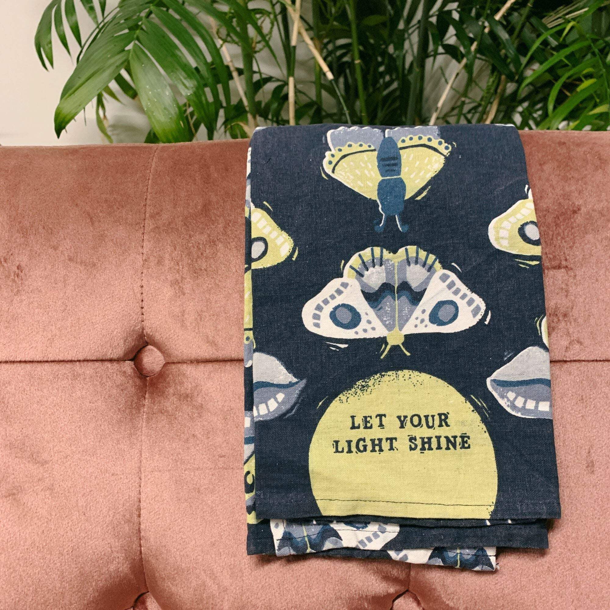 Let Your Light Shine Dish Cloth Towel | Novelty Tea Towel | Cute Kitchen Hand Towel | 20" x 26"
