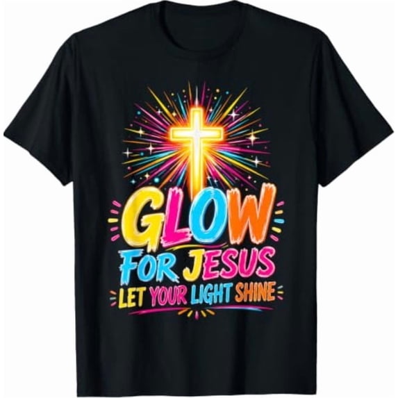 Let Your Light Shine For Jesus Faith Cross Bright Christian Creative ...