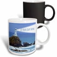 thumbnail image 1 of 3drose, Let Your Light Shine - Lighthouse Shining Bright - Light House at Sea Ocean - Inspiring Words Saying, 11oz Magic Transforming Mug, 1 of 7