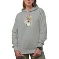 thumbnail image 1 of Let Your Light Shine... Matthew 5:16 with Watercolor Bulb & Flowers Art Merch Gift, Heather Grey Hooded Sweatshirt or Hoodie, XL, 1 of 5