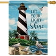 thumbnail image 1 of Let Your Light Shine Summer Lighthouse Beach Coastal Decorative House Flag, Ocean Beach Garden Yard Outside Decorations Outdoor Large Decor 28x40, 1 of 6