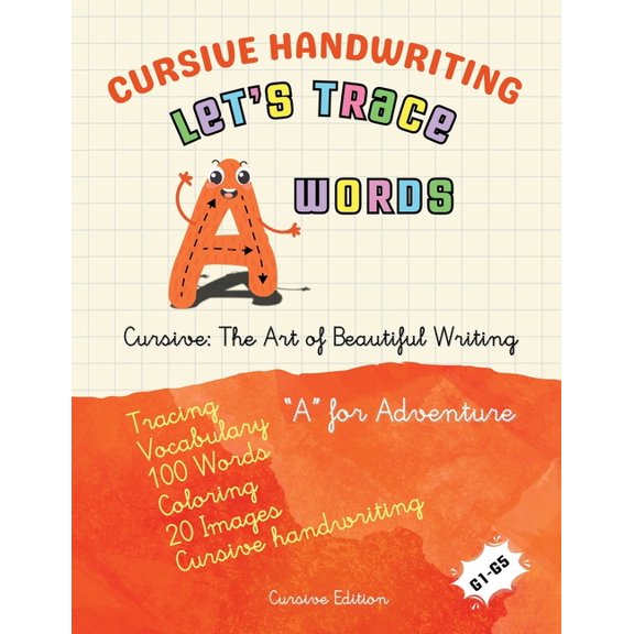Let's Trace A to Z Words: 2,600 Words - Cursive Handwriting: Let's Trace A Words, (Paperback)
