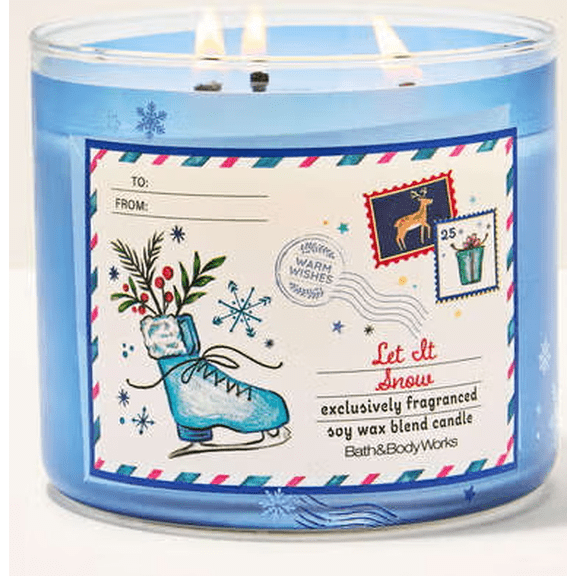 Let it Snow 3 wick candle