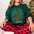 thumbnail image 1 of Let it Snow Christmas Tree Sweatshirt: Holiday Crewneck, 1 of 5