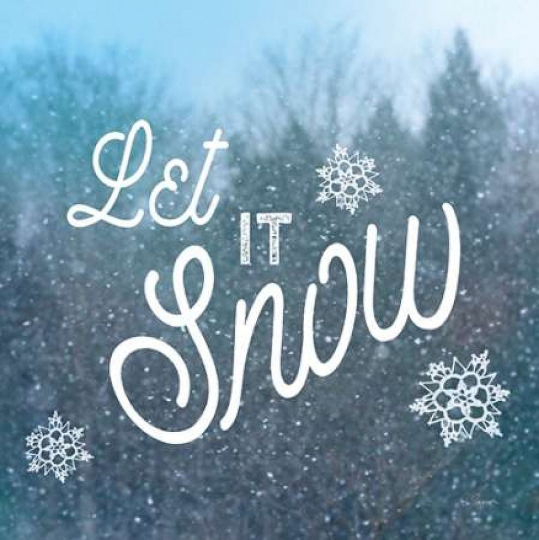 Let it Snow I Canvas Art - Sue Schlabach (24 x 24)